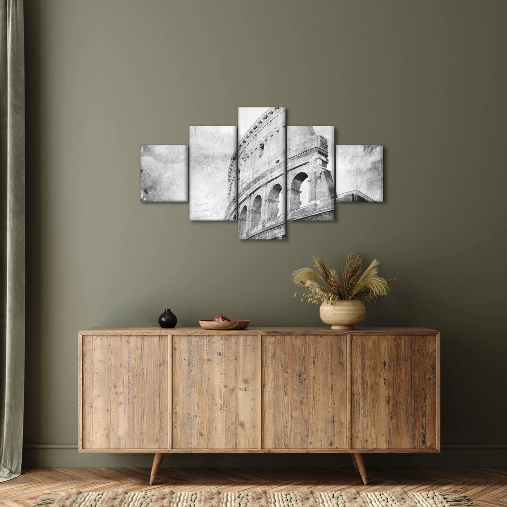Obraz - Vintage pocztówka miasta N⁰1 (125x70 cm)