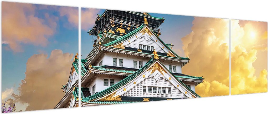 Obraz - Zamek Osaka (170x50 cm)