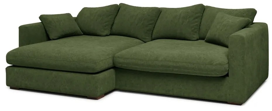 Ciemnozielony narożnik (lewostronny) Comfy – Scandic