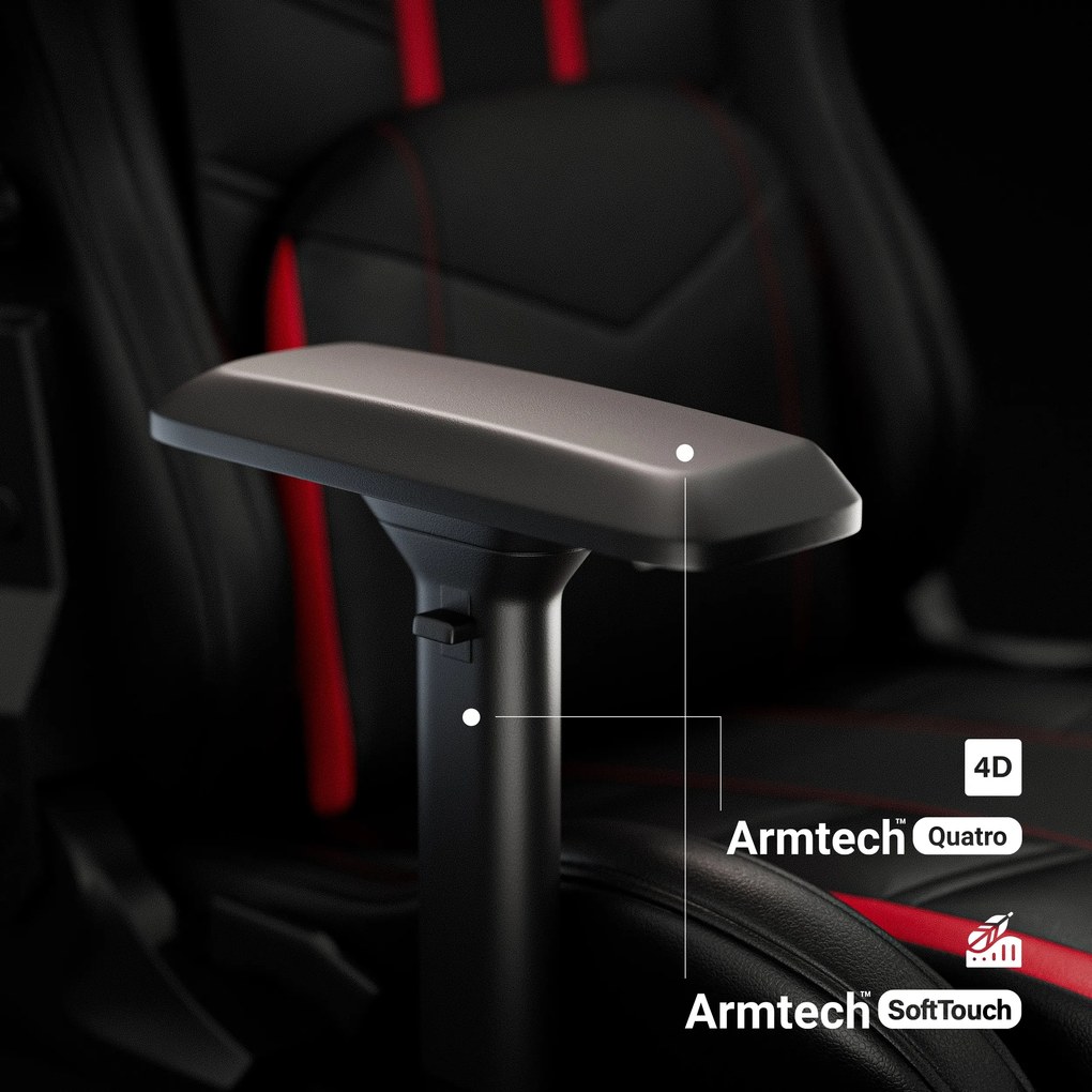 Fotel gamingowy Diablo X-Ray 2.0 King Size, czarno-czerwony