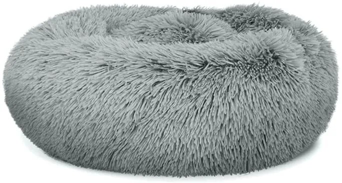 Pluszowe legowisko dla psów 40 cm jasnoszare