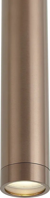 Designerska lampa wisząca ciemny brąz GU10 50mm IP44 - Tuba