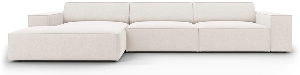 Narożnik lewostronny Jasny Beżowy tkanina strukturalna 284x166x70 cm JODIE od Micadoni