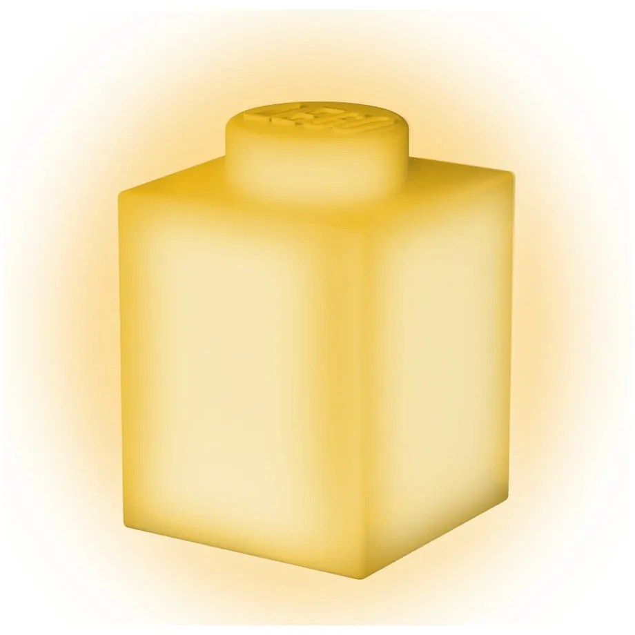 Żółta silikonowa lampka nocna LEGO® Classic Brick