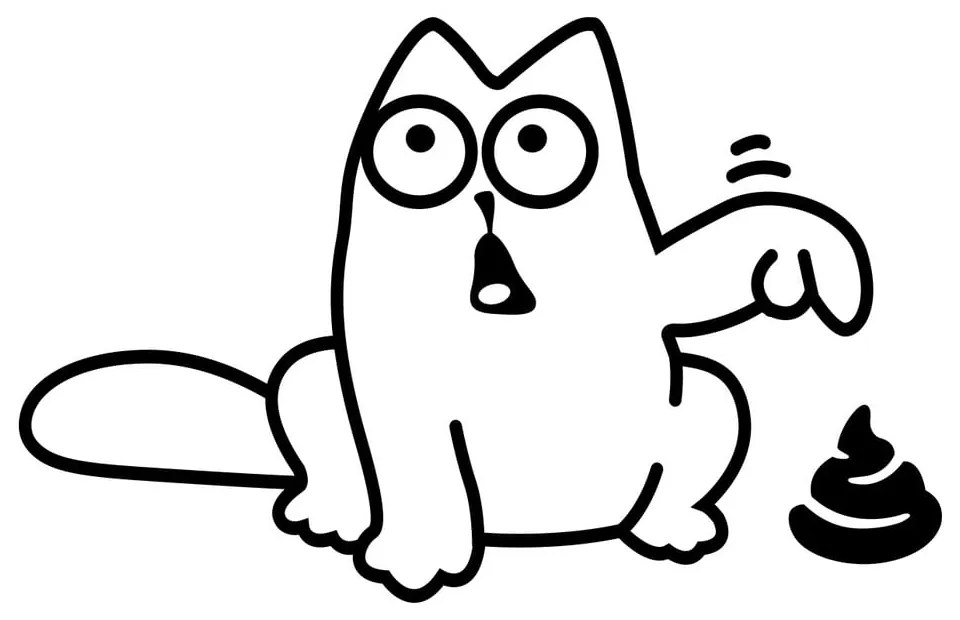 Naklejka Ambiance Funny Cat