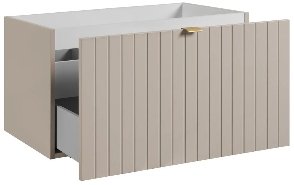 Szafka pod umywalkę HARMO 80 cm kaszmir półmat KROFAM