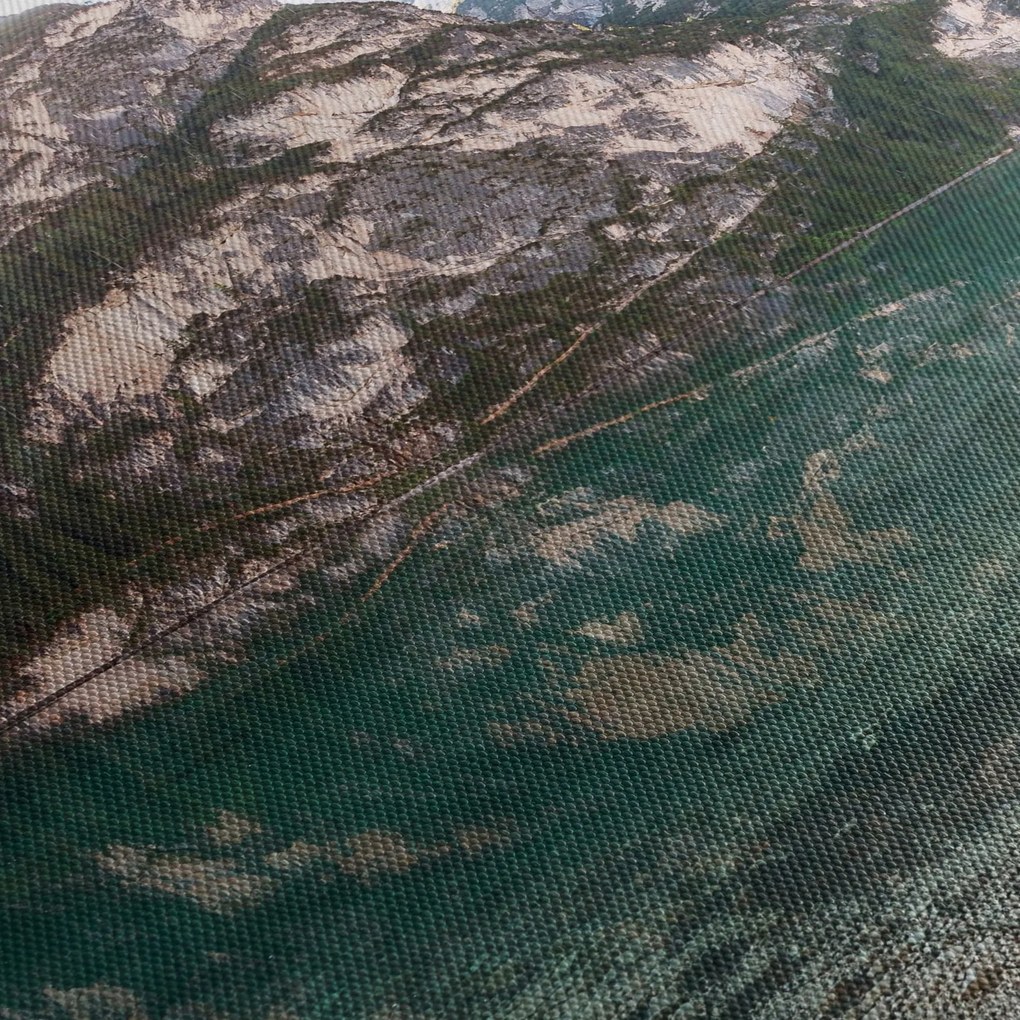 Obraz górskiego jeziora (170x50 cm)
