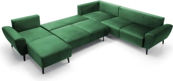 Narożnik BOSCO XL zestaw z elektryczną funkcją regulacji tkanina Monolith 37 Zielony WERSAL