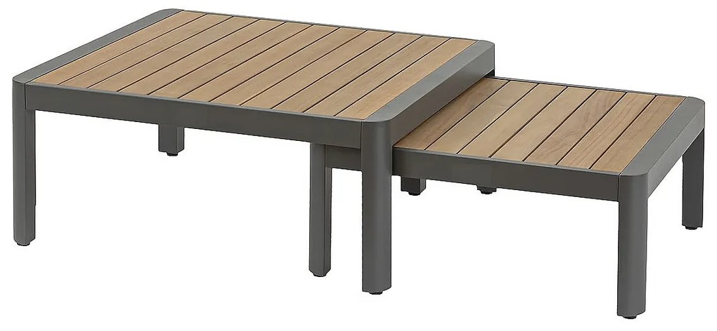 Zestaw aluminiowy NEW YORK dla 6 osób (antracyt)