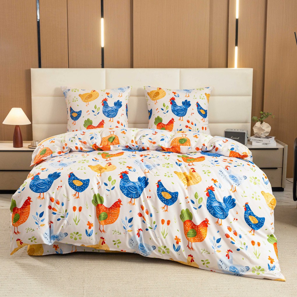 PrzytulneMieszkanie.pl PrzytulneMieszkanie.pl Pościel z mikrofibry HENRIETTA kolorowa Rozmiar pościeli: 2 szt 70 x 90 cm | 200 x 220 cm