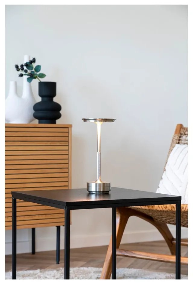 Lampa stołowa LED w kolorze srebra (wysokość 28,5 cm) Lyneham – House Nordic