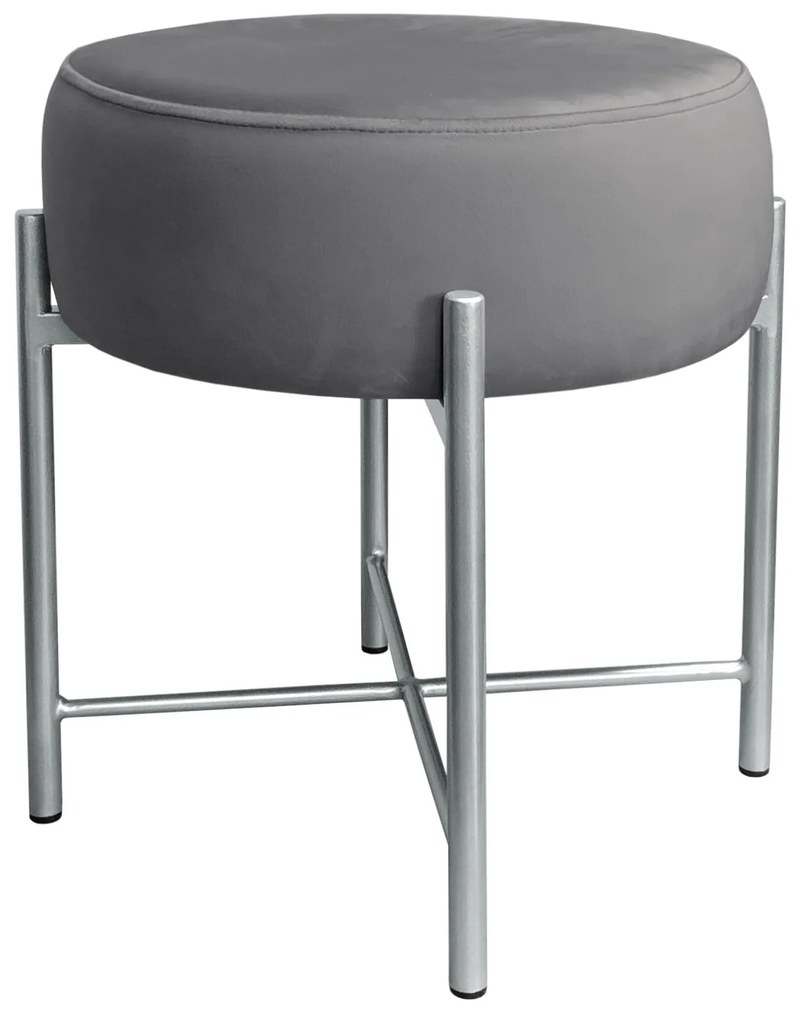 Taboret Pola noga metalowa szara BL14