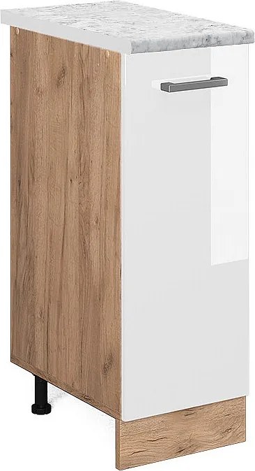 Szafka apteczna biały wysoki połysk 30x60x81.6 r-line