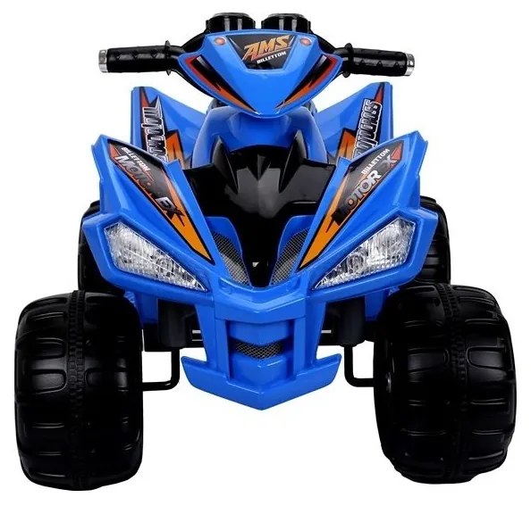 Quad na akumulator duże koła niebieski