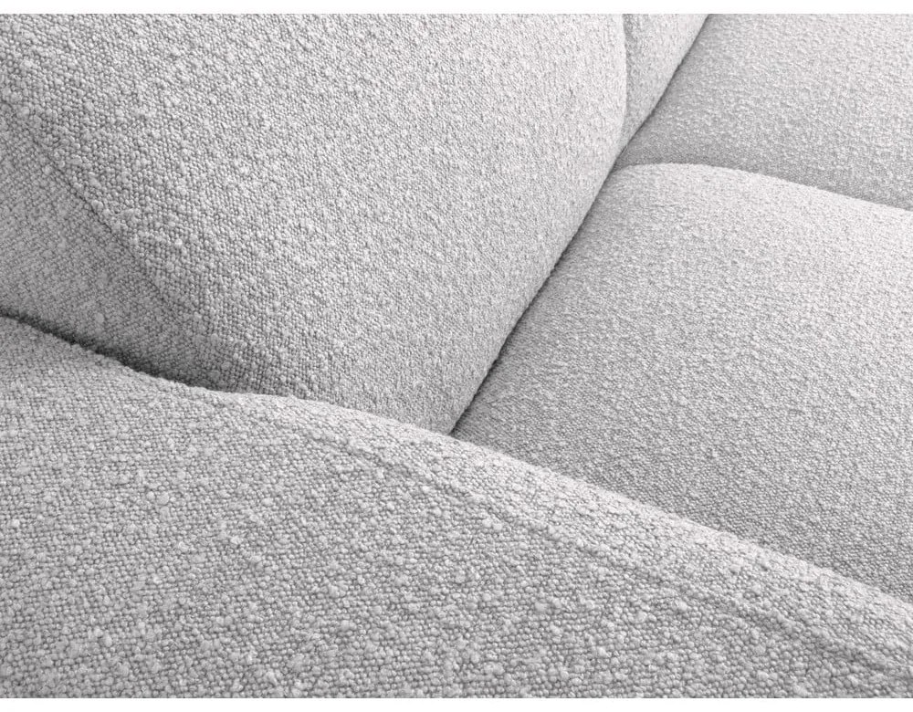Jasnoszara sofa z materiału bouclé 235 cm Molino – Micadoni Home