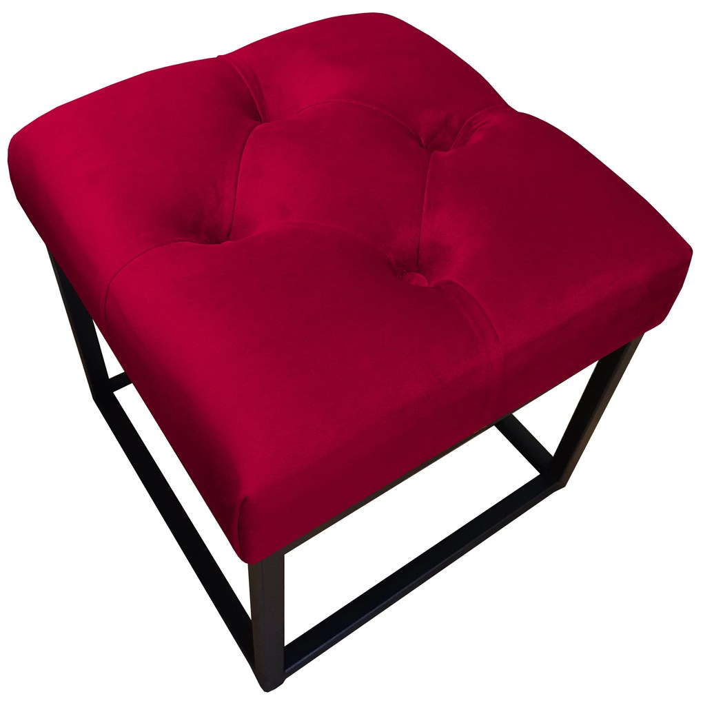 Pufa CHESTERFIELD LOFT ławka podnóżek metal MG31