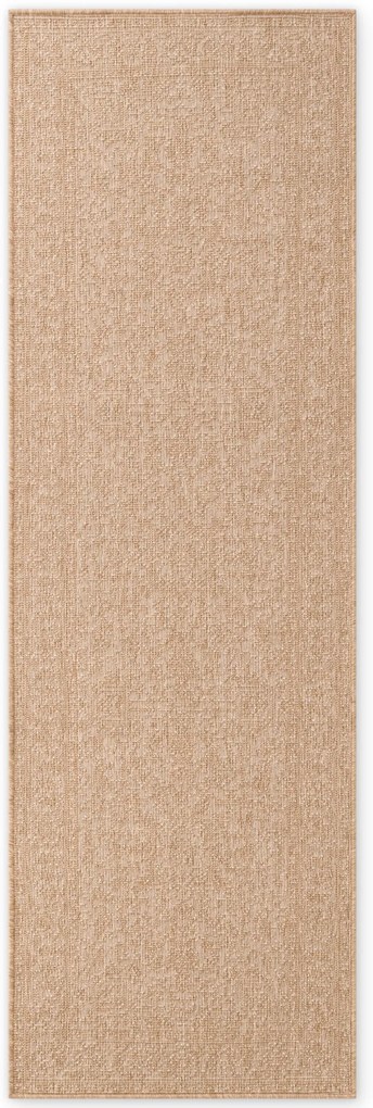 Dywan zewnętrzny dwustronny Duet beżowo-kremowy 80 cm x 250 cm