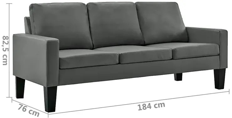 Szara nowoczesna sofa L3-S24