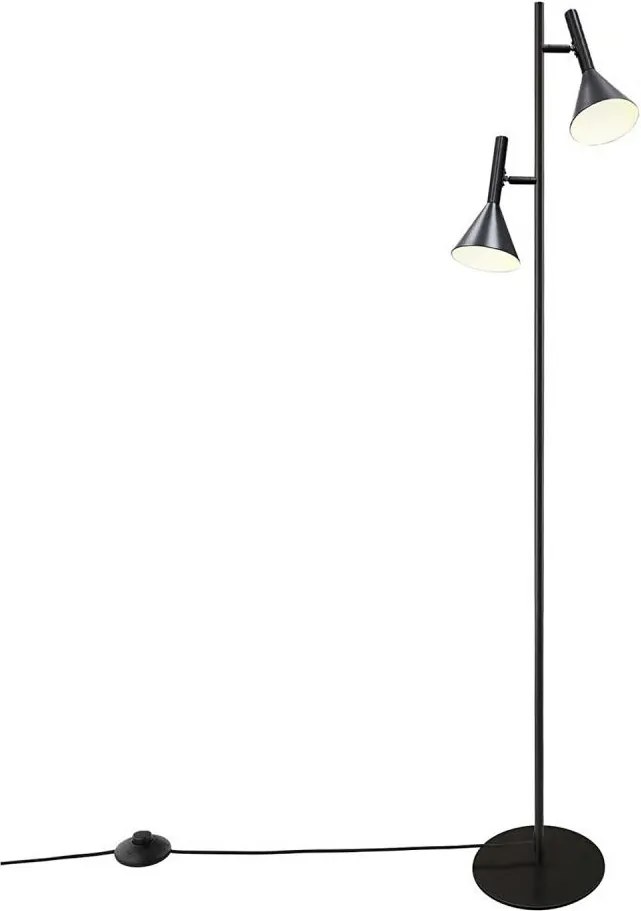 Nordlux - Lampa podłogowa KELVIS 2xGU10/12W/230V czarna