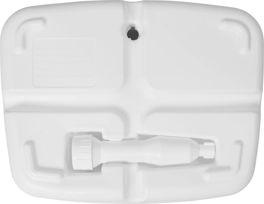 Derby Stojak na parasol balkonowy 17 l - biały plastik