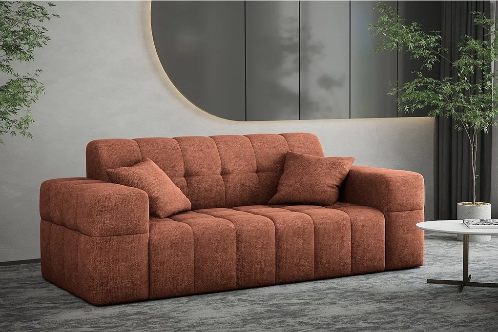 Sofa dwuosobowa NIMES, tkanina Perfect Harmony, Miedziany