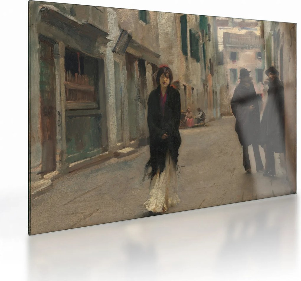 Obraz na szkle - John Singer Sargent, Street in Venice, reprodukcje (70x50 cm)