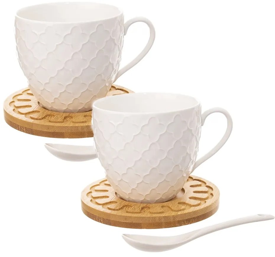 Porcelanowe kubki zestaw 2 szt. 250 ml Whiteline – Orion