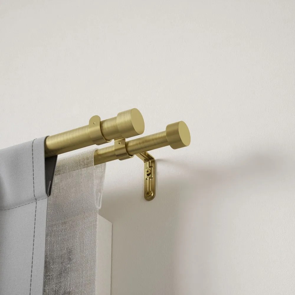 Stalowy podwójny regulowany karnisz 305 - 457 cm Cappa – Umbra