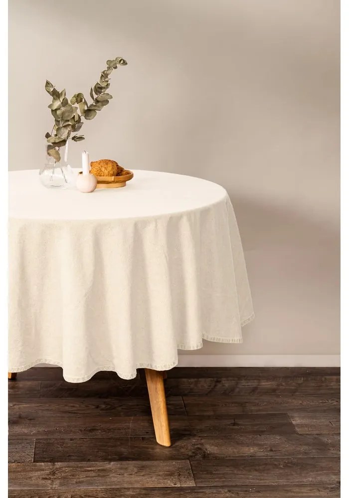 Bawełniany obrus ø 180 cm Myrna – Tiseco Home Studio