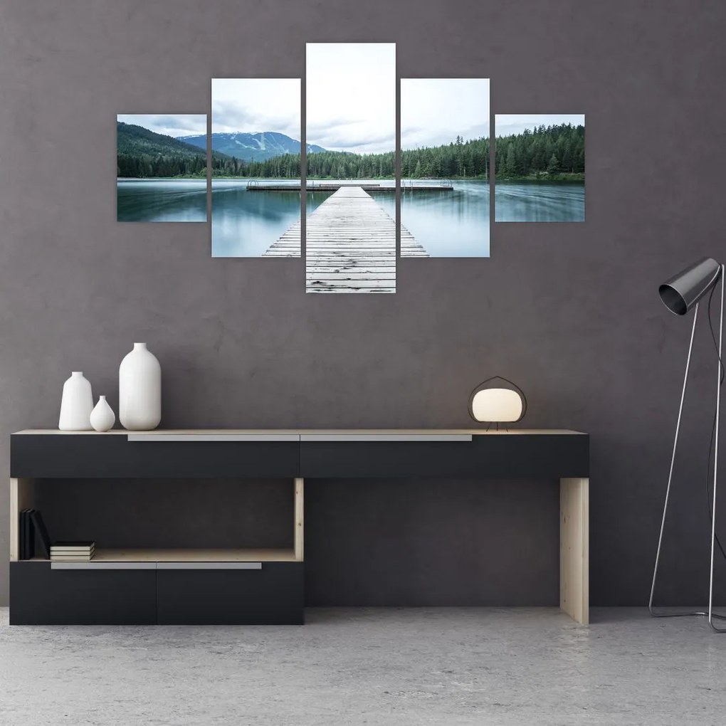 Obraz - Patrząc z molo (125x70 cm)