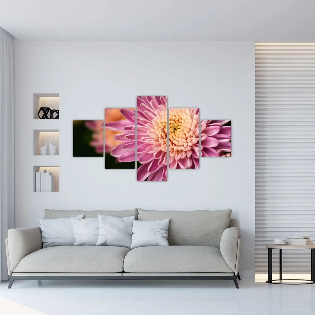 Szczegółowy obraz kwiatu (125x70 cm)