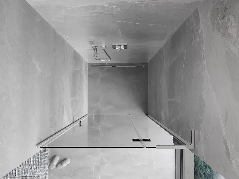Mexen Mist-H L drzwi prysznicowe uchylne prawe 90 cm, transparent, chrom - 8A5L-090-000-01-00-P