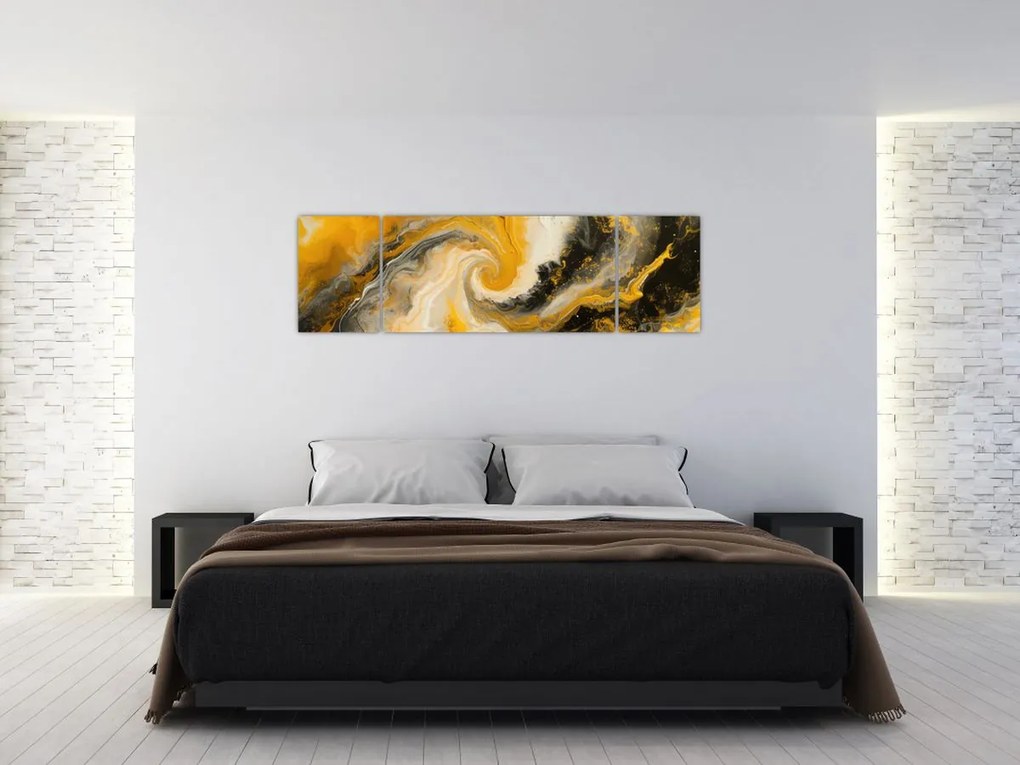 Obraz - Abstrakcja spiralna (170x50 cm)