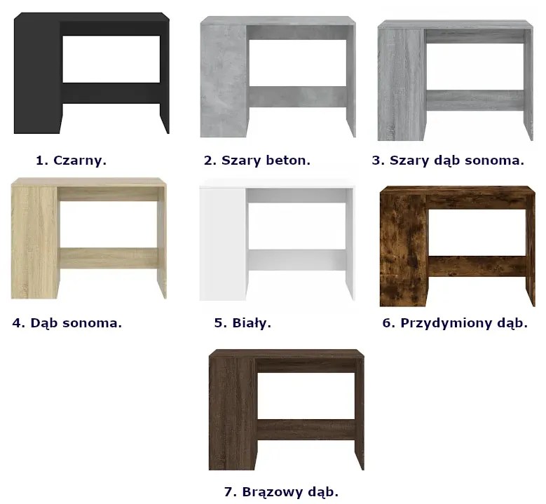 Biurko z półkami brązowy dąb Z8-Z62