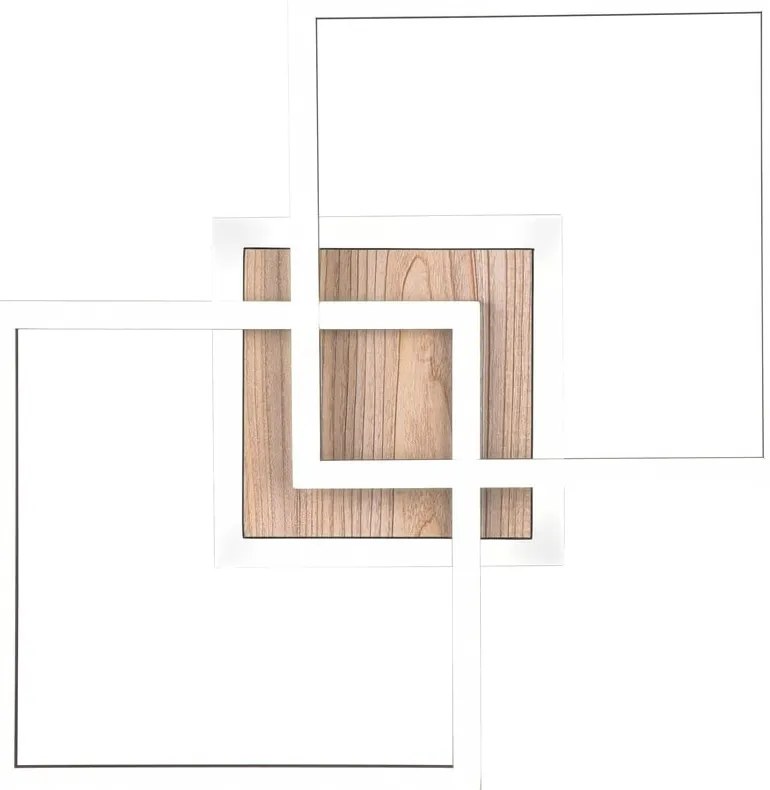 Czarno-brązowa lampa sufitowa LED ze ściemniaczem 28x57 cm Giro – Trio