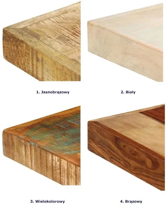 Loftowy stół z drewna sheesham– brązowy B4-F78