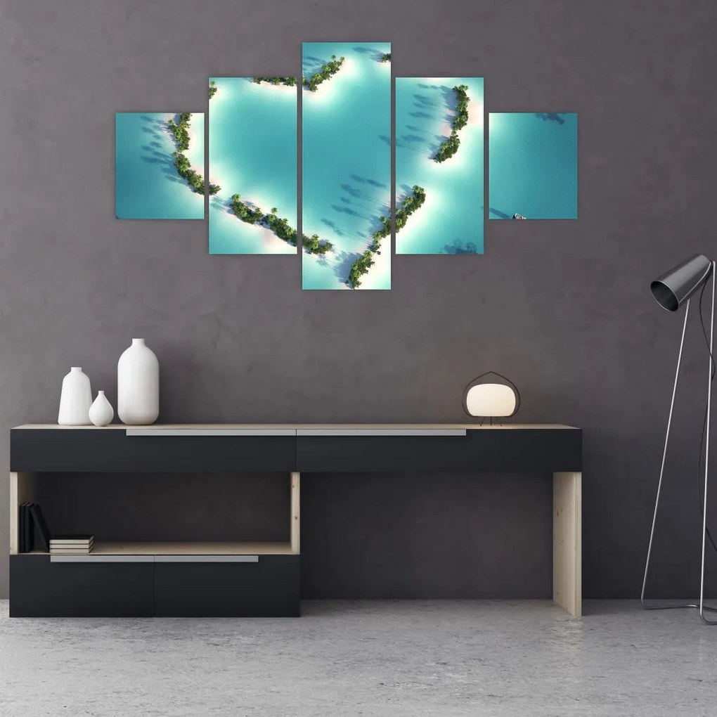 Obraz - Wyspy serca (125x70 cm)