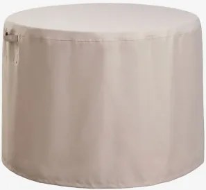 Pokrowiec Ochronny Na Okrągły Stół Ogrodowy Otley Kremowa Tapioca & Ø130 Cm - Sklum