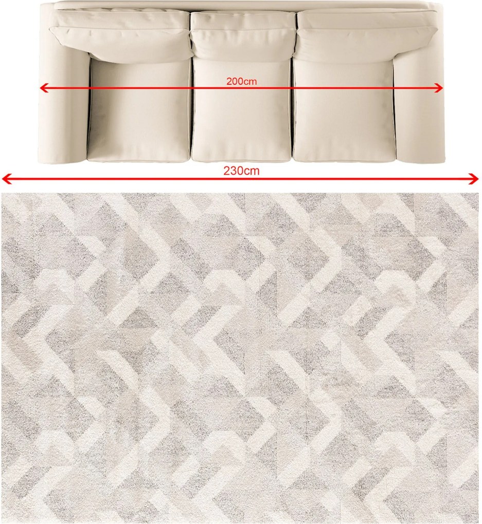 Dywan Larena beige/sand 160x230 cm