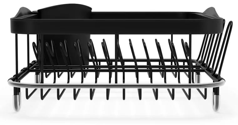 Czarny regulowany stalowy ociekacz 37x29 cm Sinkin – Umbra