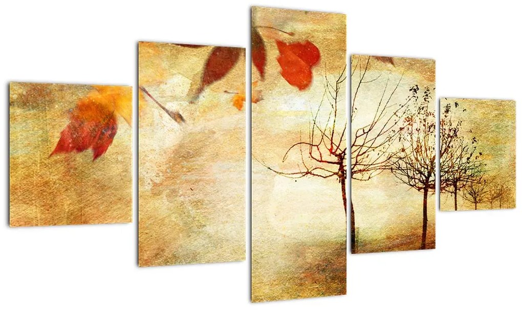 Obraz - Jesienny nastrój (125x70 cm)