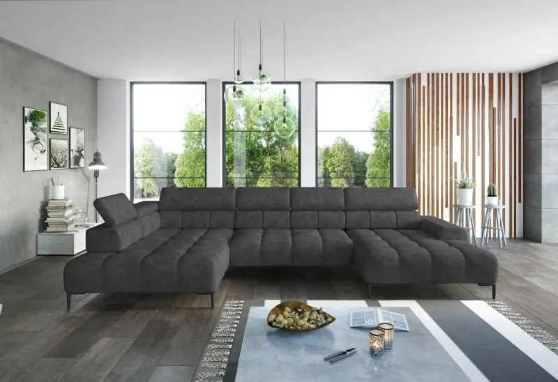 Narożnik PLAZA XL z elektryczną regulacją siedziska WERSAL