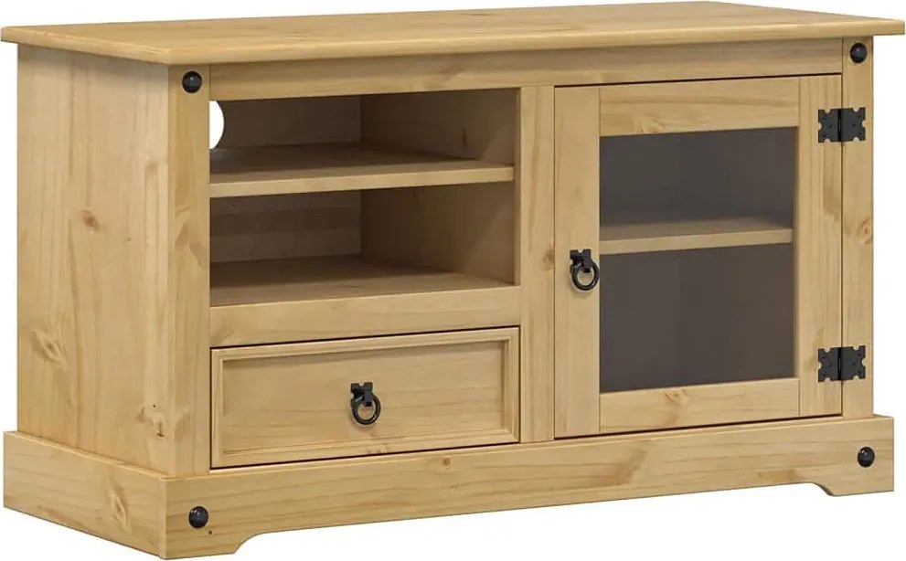Szafka RTV z litego drewna sosnowego H2-B28