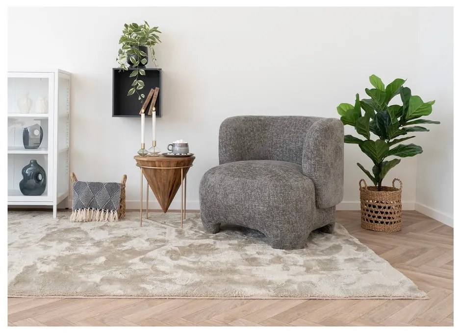 Niebieski koc z bawełny z recyklingu 130x180 cm Izmir – House Nordic