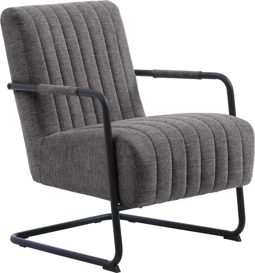 Ciemnoszary fotel Trout – Unique Furniture