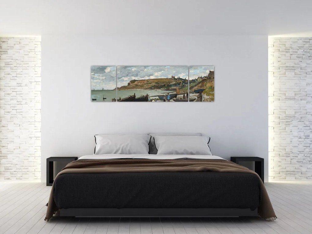 Obraz - Claude Monet, Sainte Adresse, reprodukcje (170x50 cm)