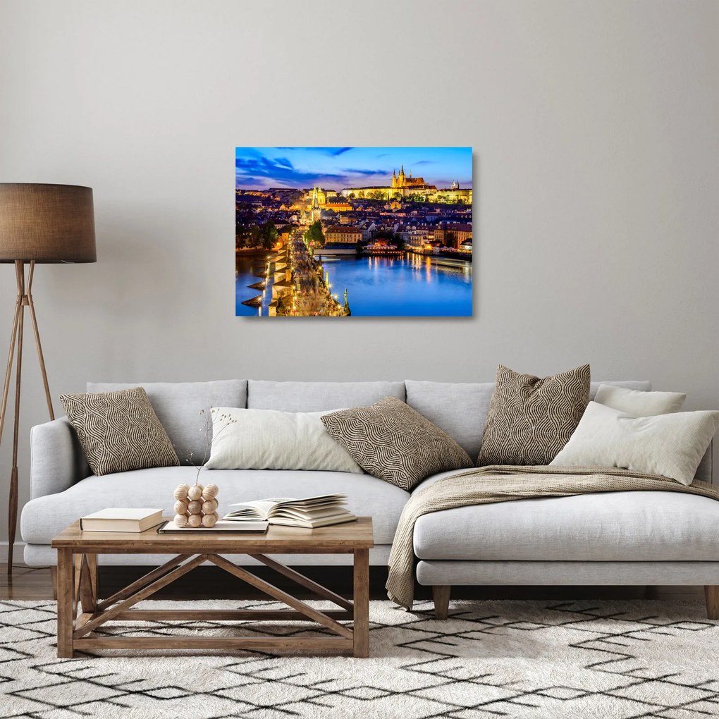 Obraz na szkle - Most Karola, Praga, Czechy (70x50 cm)