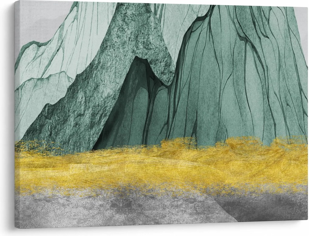 Obraz - Emerald Mountains N⁰3 (70x50 cm)