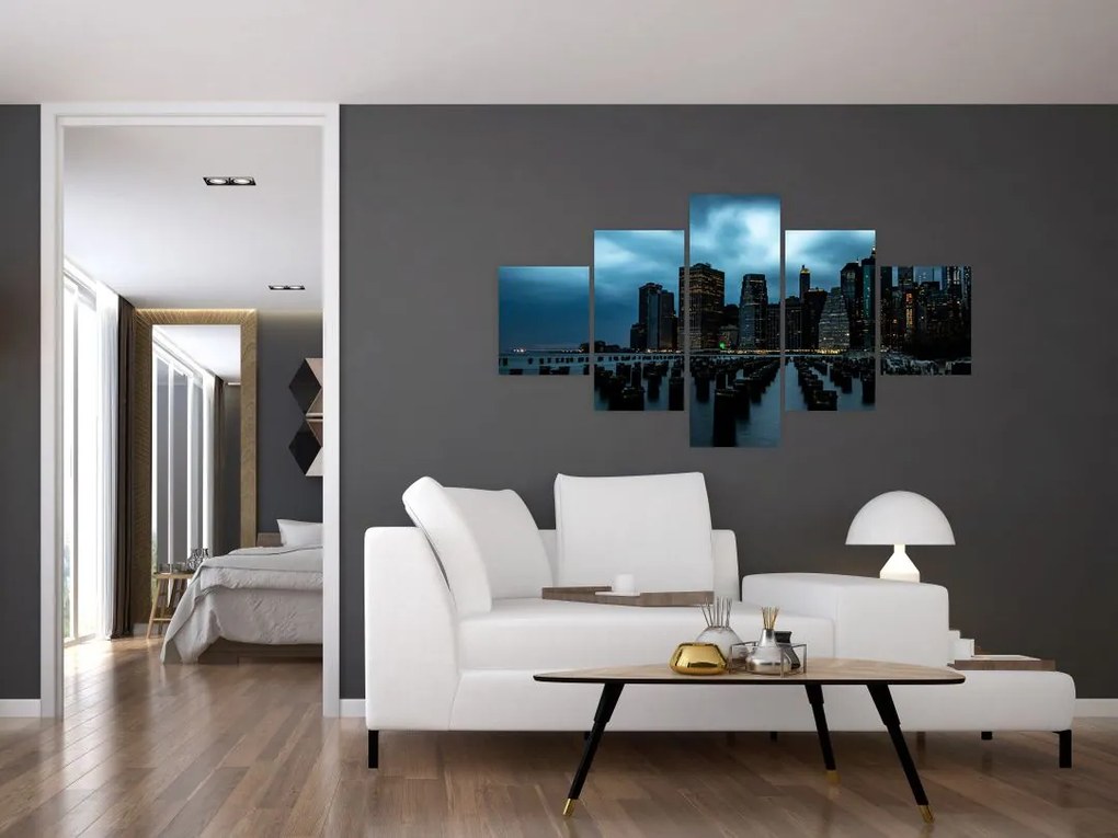 Obraz  - Widok na drapacze chmur Nowego Jorku (125x70 cm)