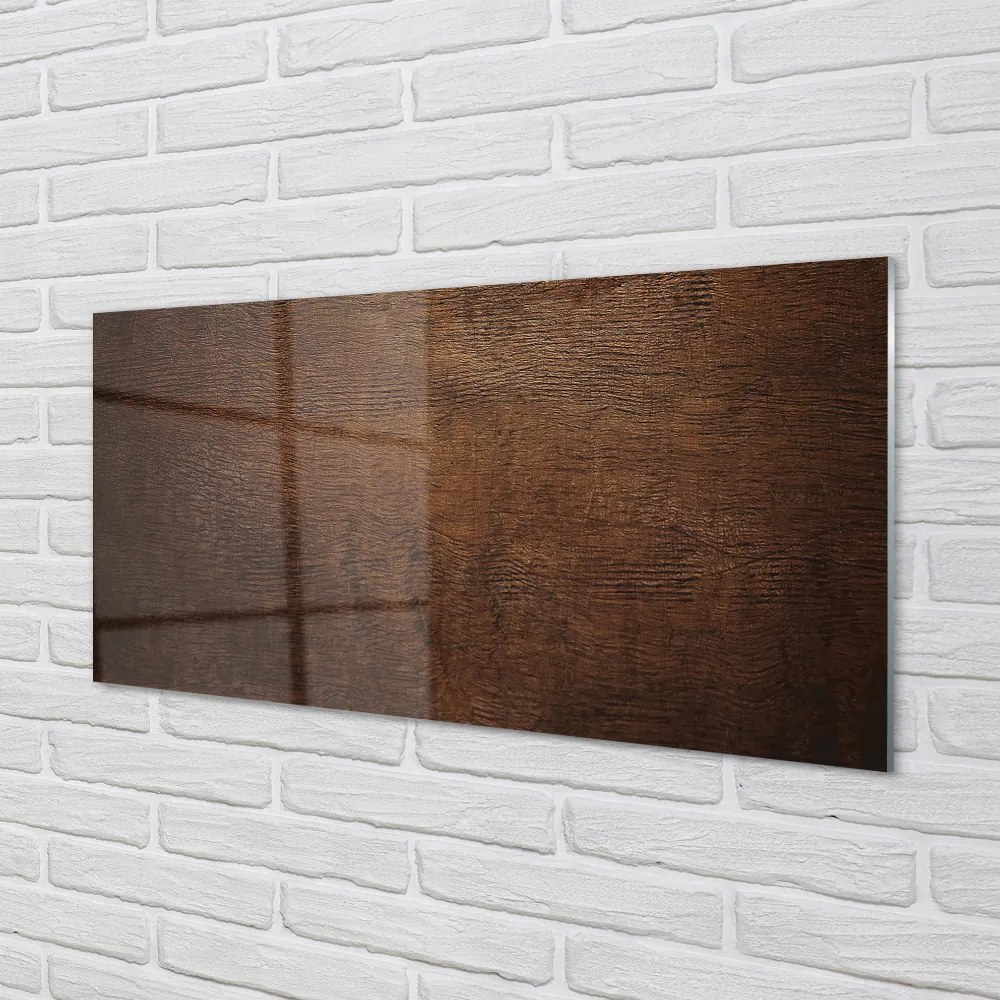 Szklany Panel Detal Drewnianej Struktury